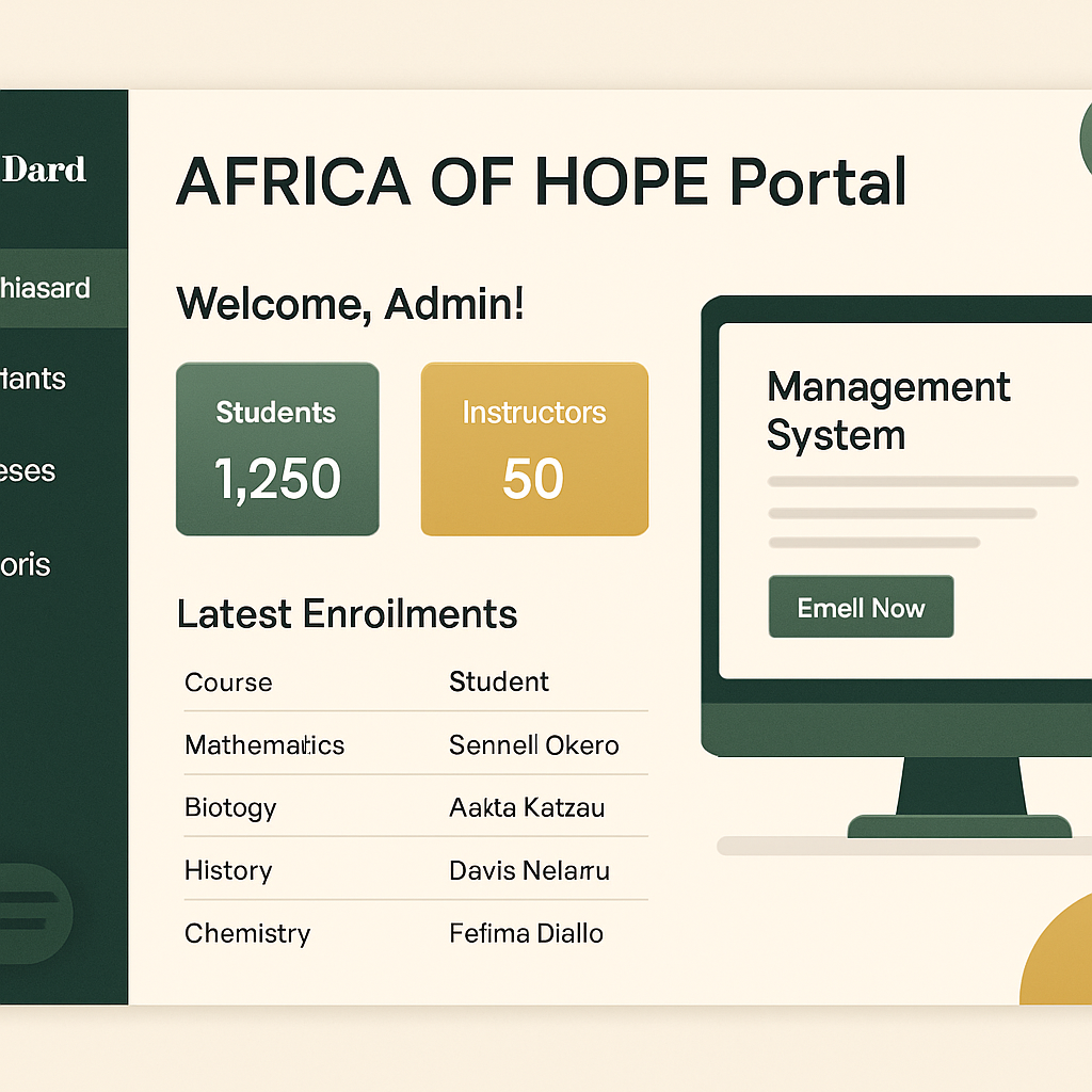 AFRICA OF HOPE Portal